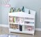 Playhouse Book Shelves, Wooden Children's Bookcases with Storage, Kids Bookshelf White Dollhouse Bookcase for Boys and Girls